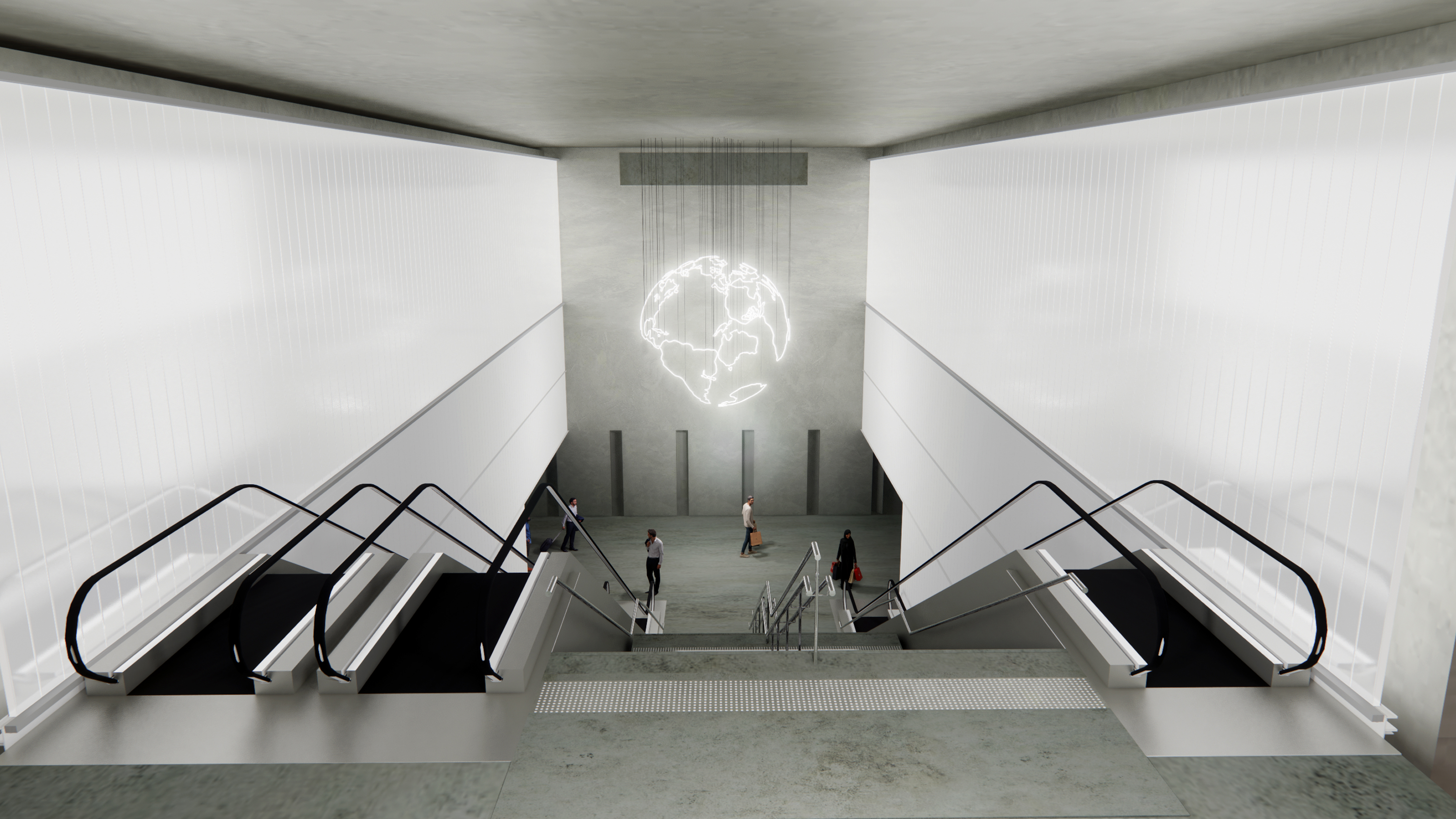 Mona Hatoum proposal for Gare Le Bourget – Aéroport 