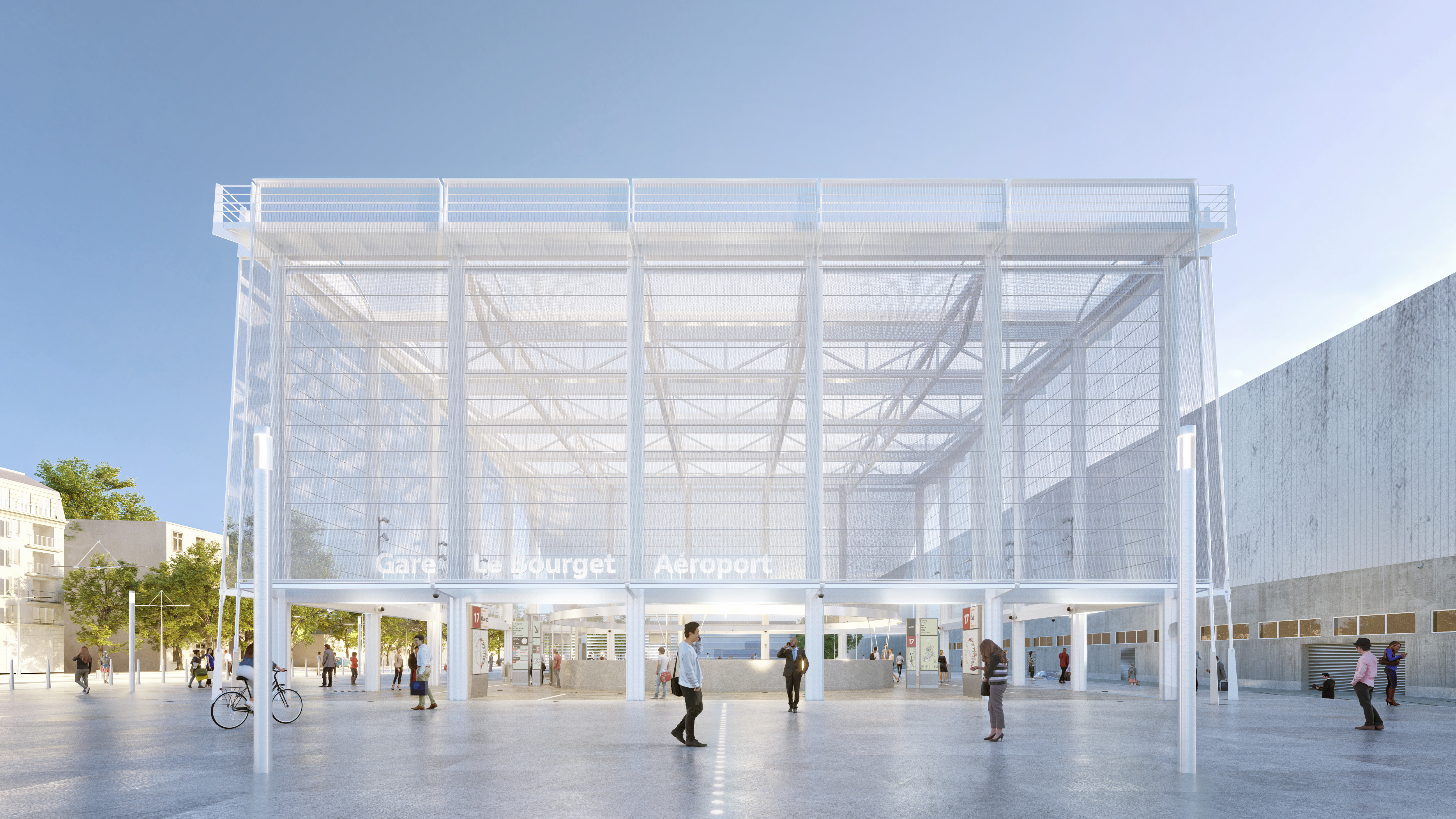 Perspective gare Le Bourget – Aéroport