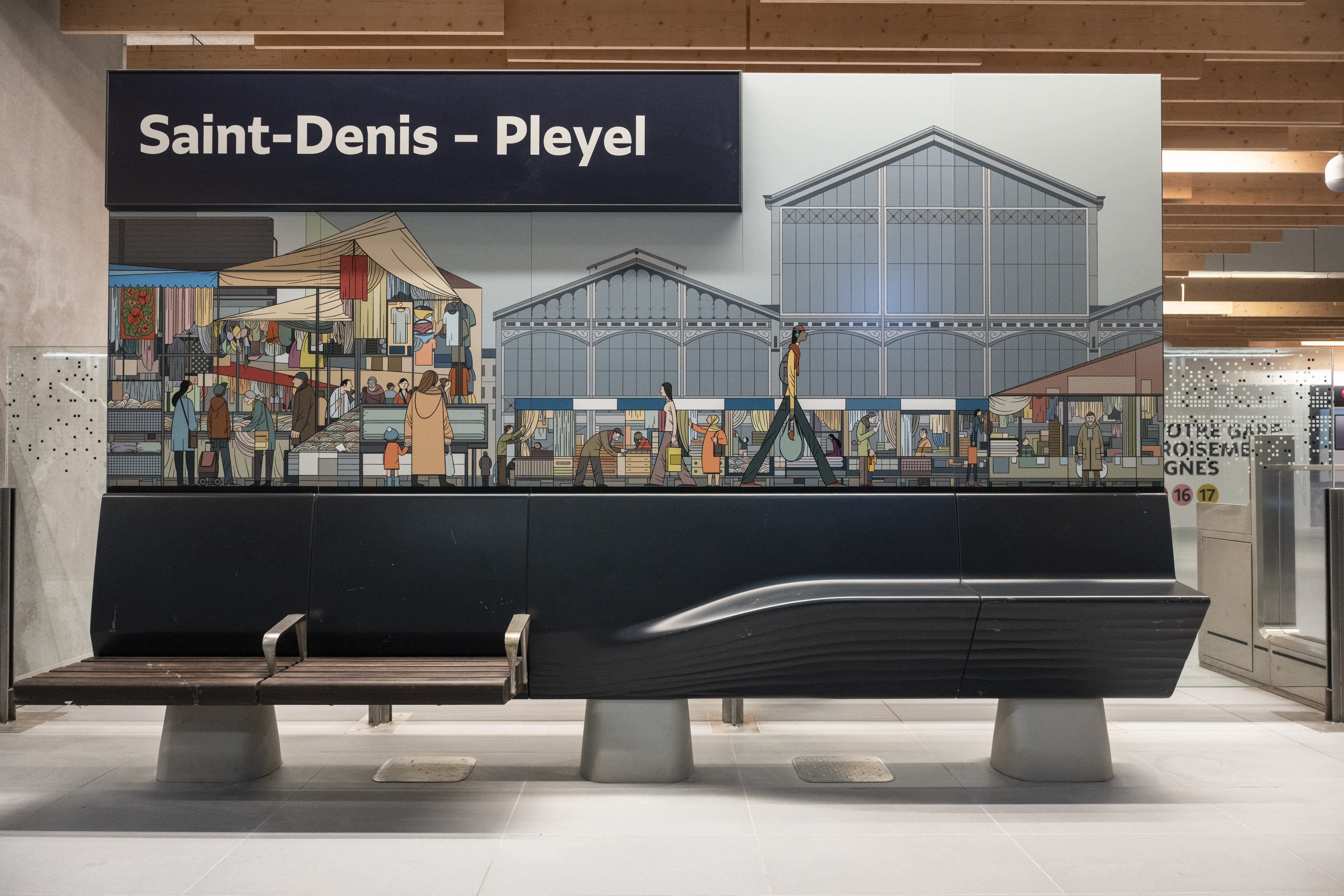 Générations, Illustration de  Sergio Garcia Sanchez - Gare Saint-Denis - Pleyel 