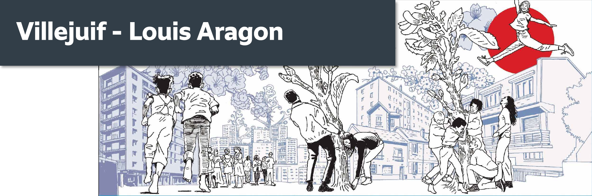 Illustration de Stéphane Trapier - Villejuif Louis Aragon