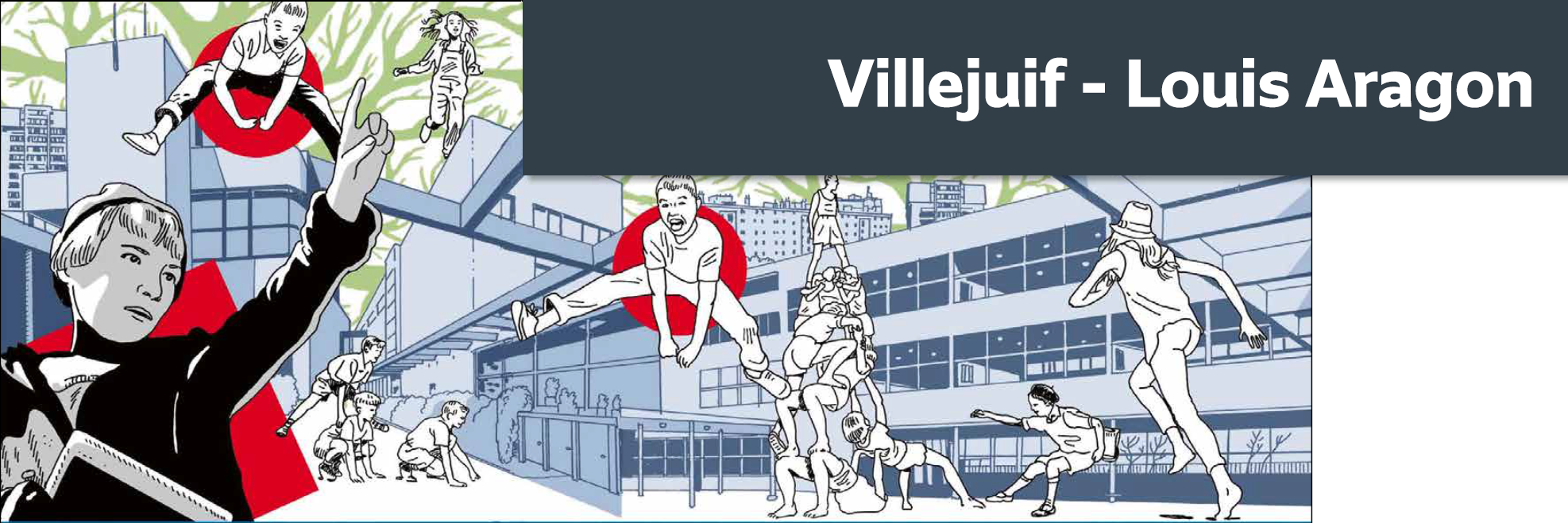 Illustration de Stéphane Trapier - Villejuif Louis Aragon