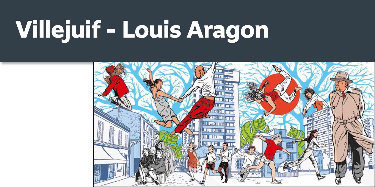 Illustration de Stéphane Trapier - Villejuif Louis Aragon
