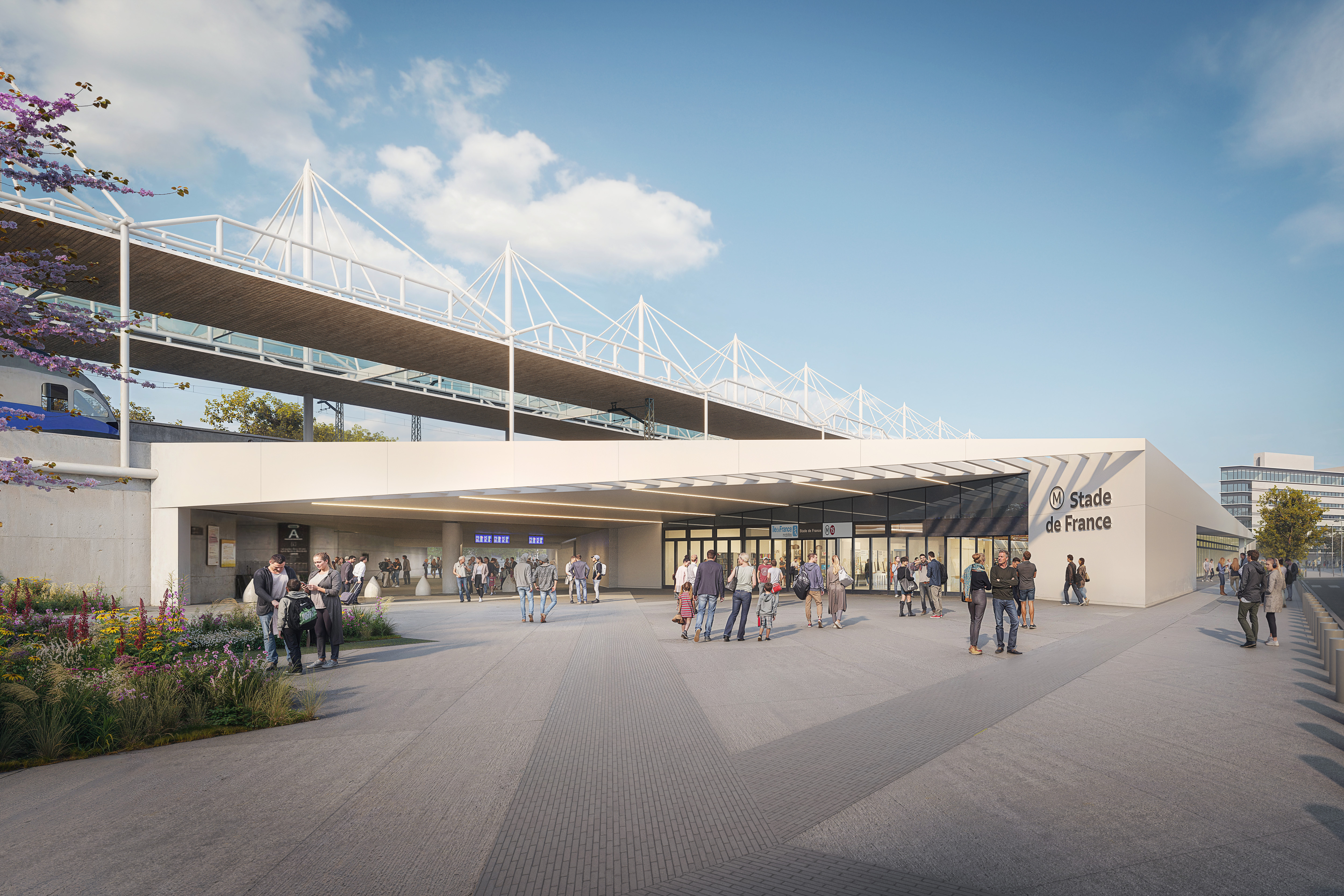 Perspective Gare Stade de France