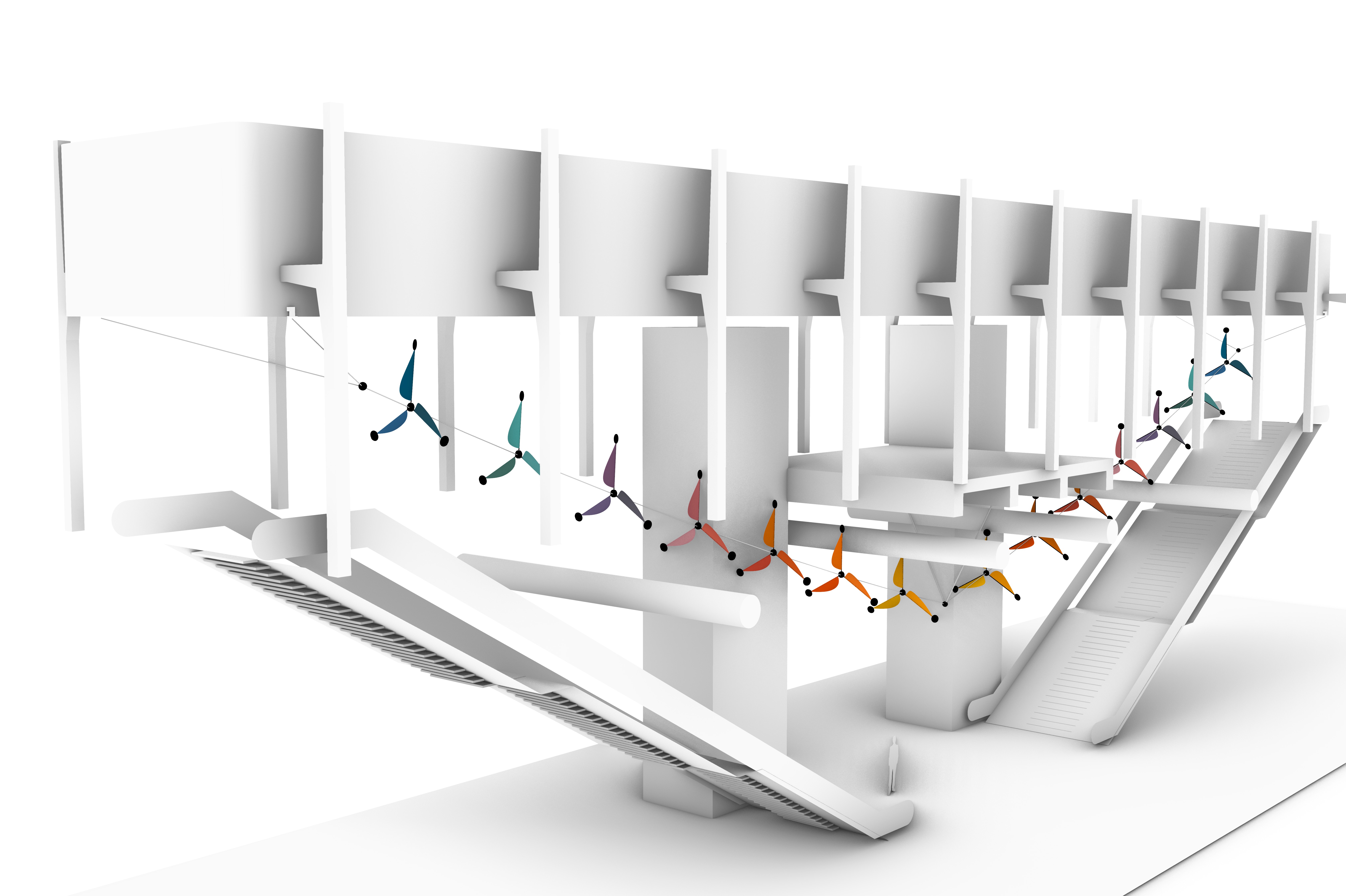 Perspective œuvre tandem Gare Villejuif - Louis Aragon