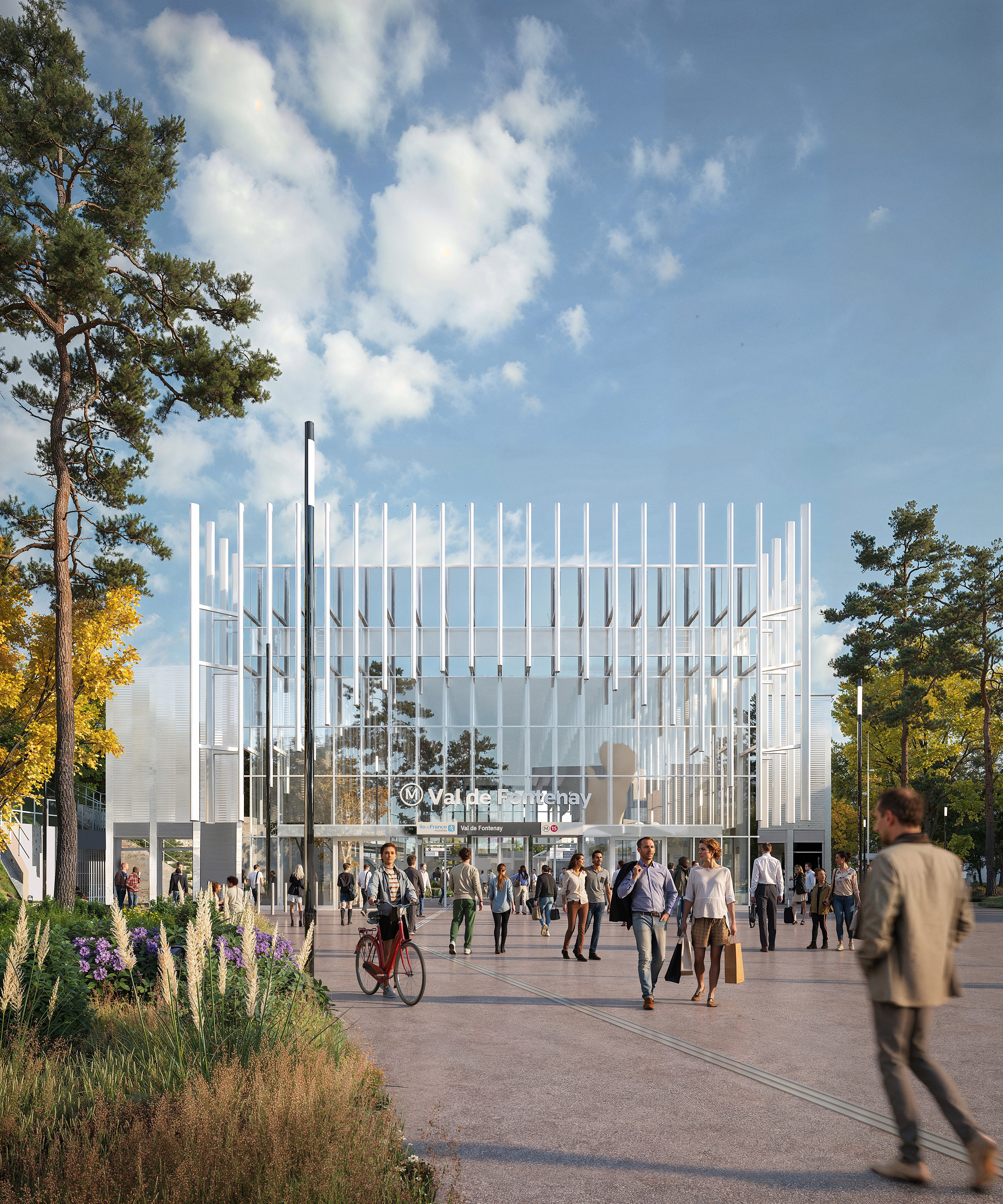 Perspective Gare Val de Fontenay 