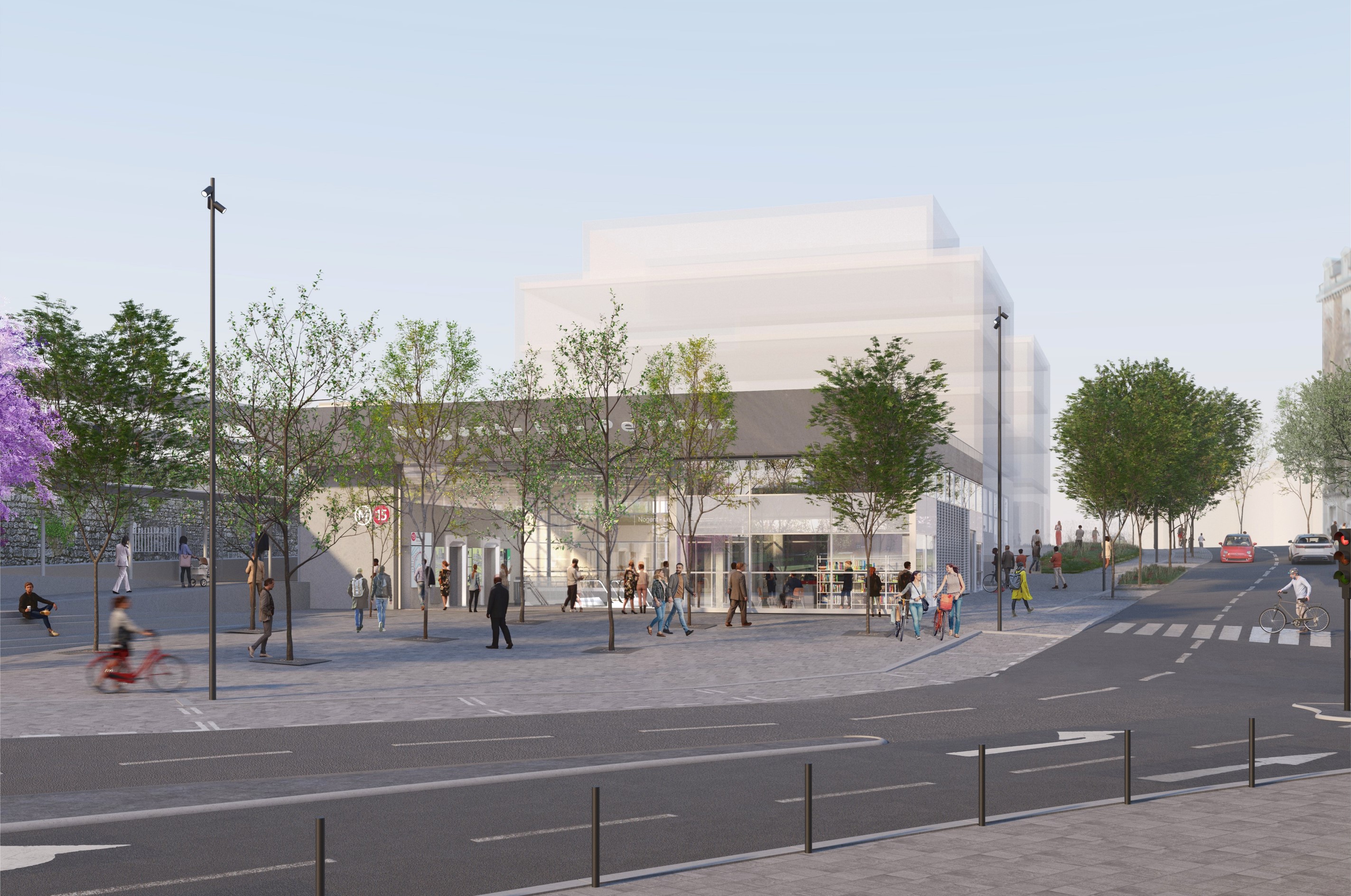 Perspective gare Nogent - Le Perreux