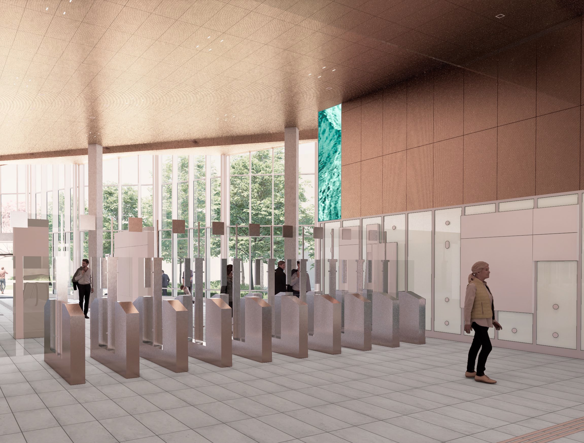 Perspective projet tandem Gare Rueil - Suresnes Mont-Valérien