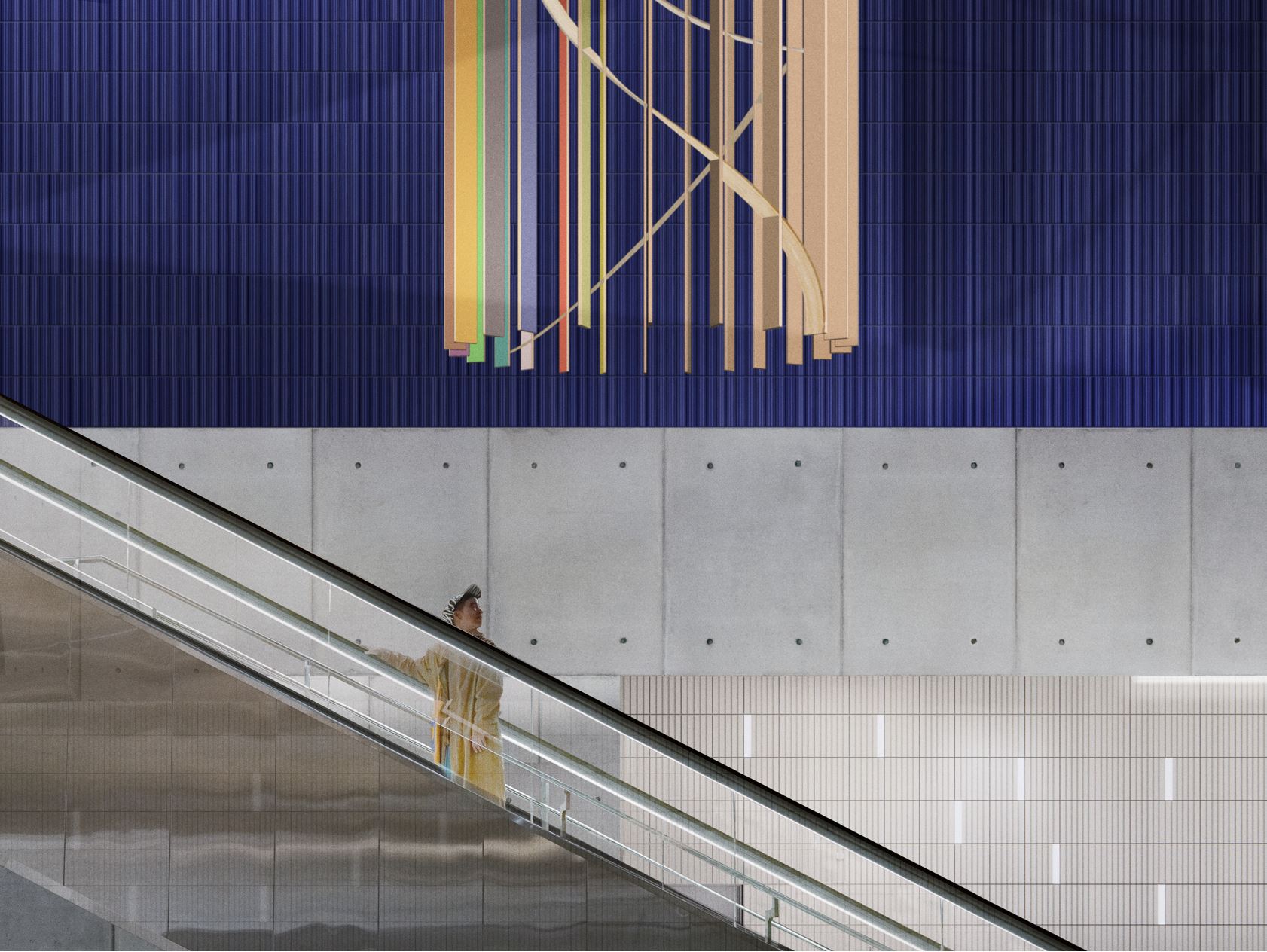 Œuvre tandem Seulgi Lee - Gare Les Agnettes