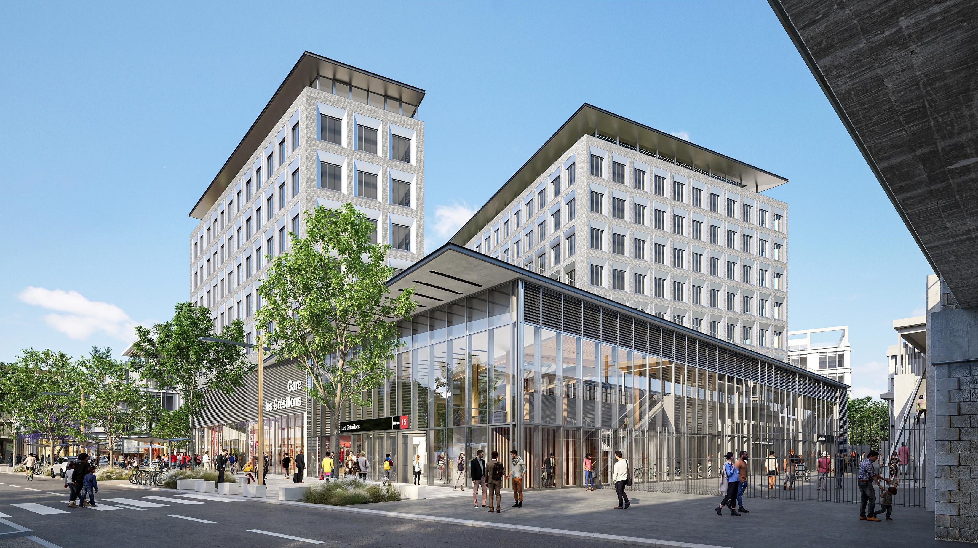 Perspective - Gare Les Grésillons