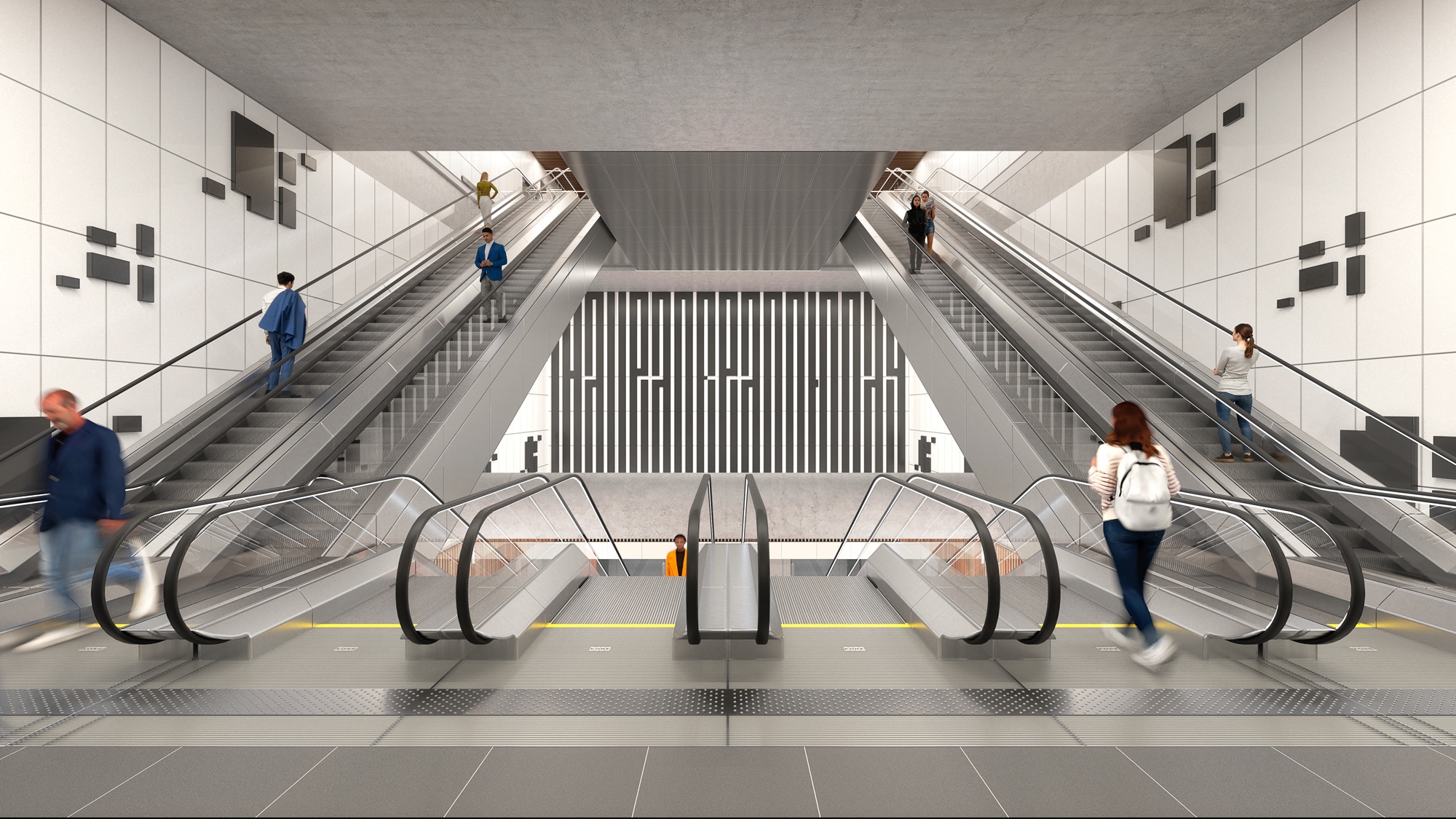 Perspective oeuvre tandem - Gare La Défense