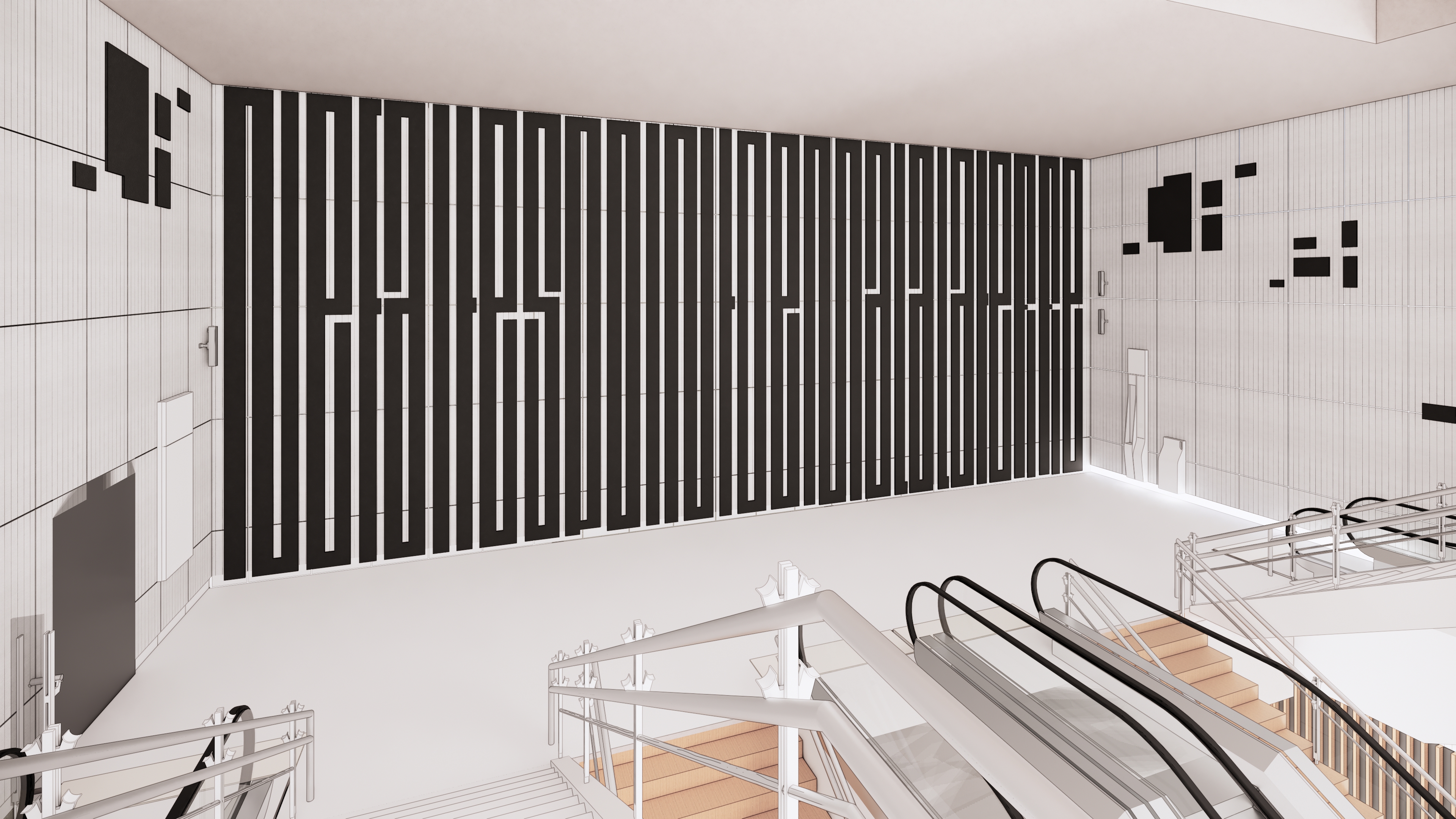 Perspective oeuvre tandem - Gare La Défense