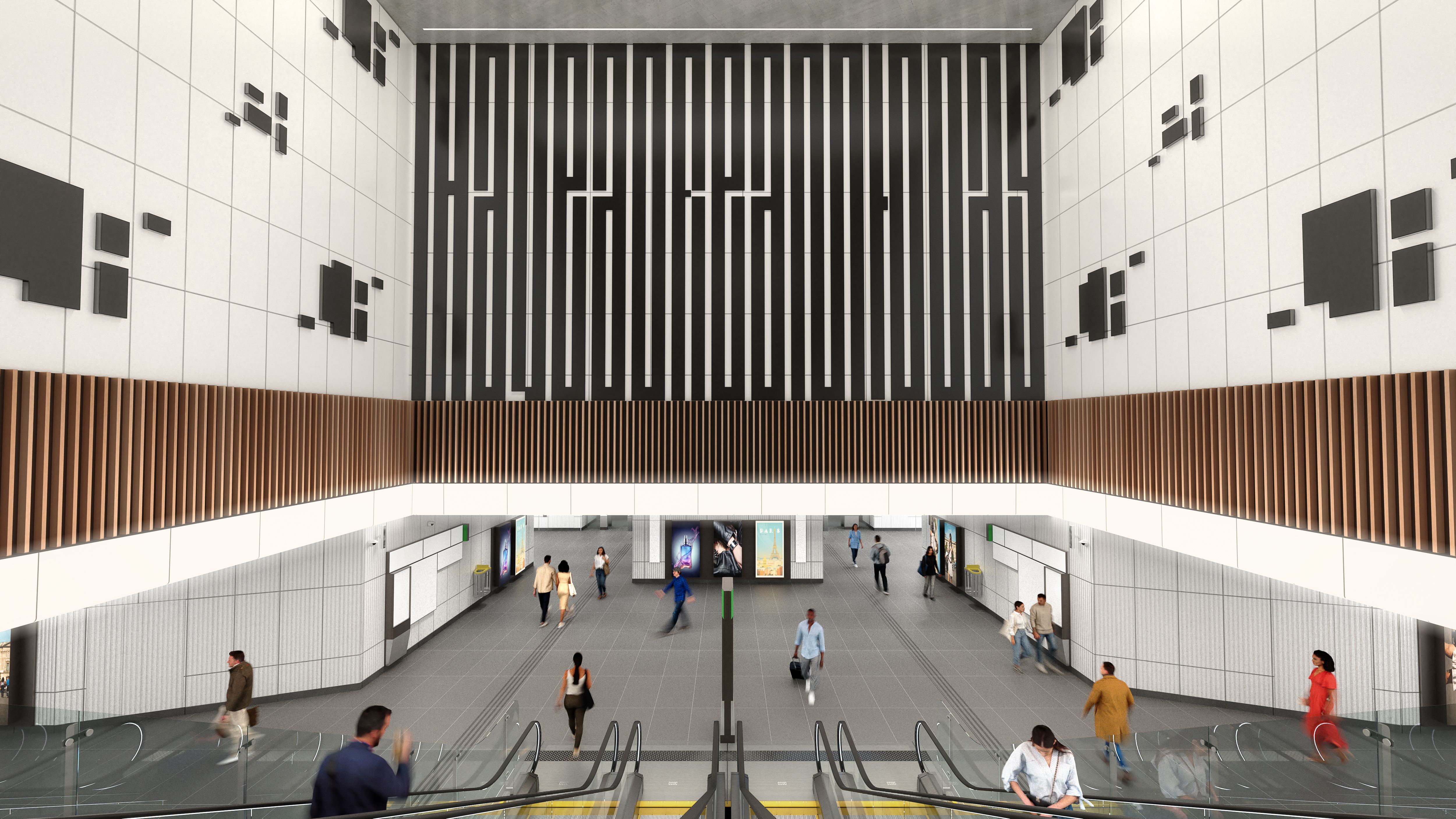 Perspective oeuvre tandem - Gare La Défense