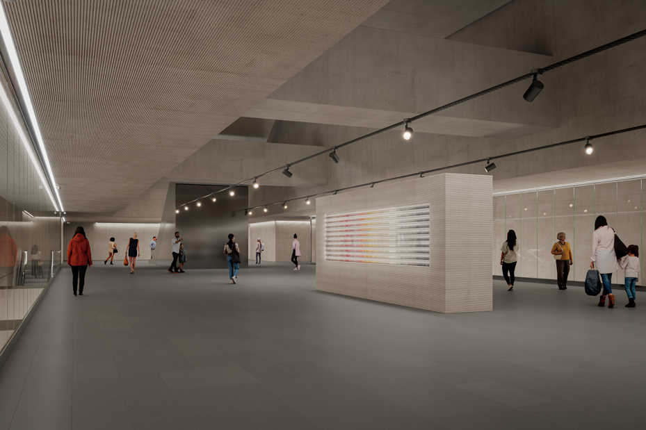 Perspective œuvre tandem Gare Bagneux - Lucie Aubrac 