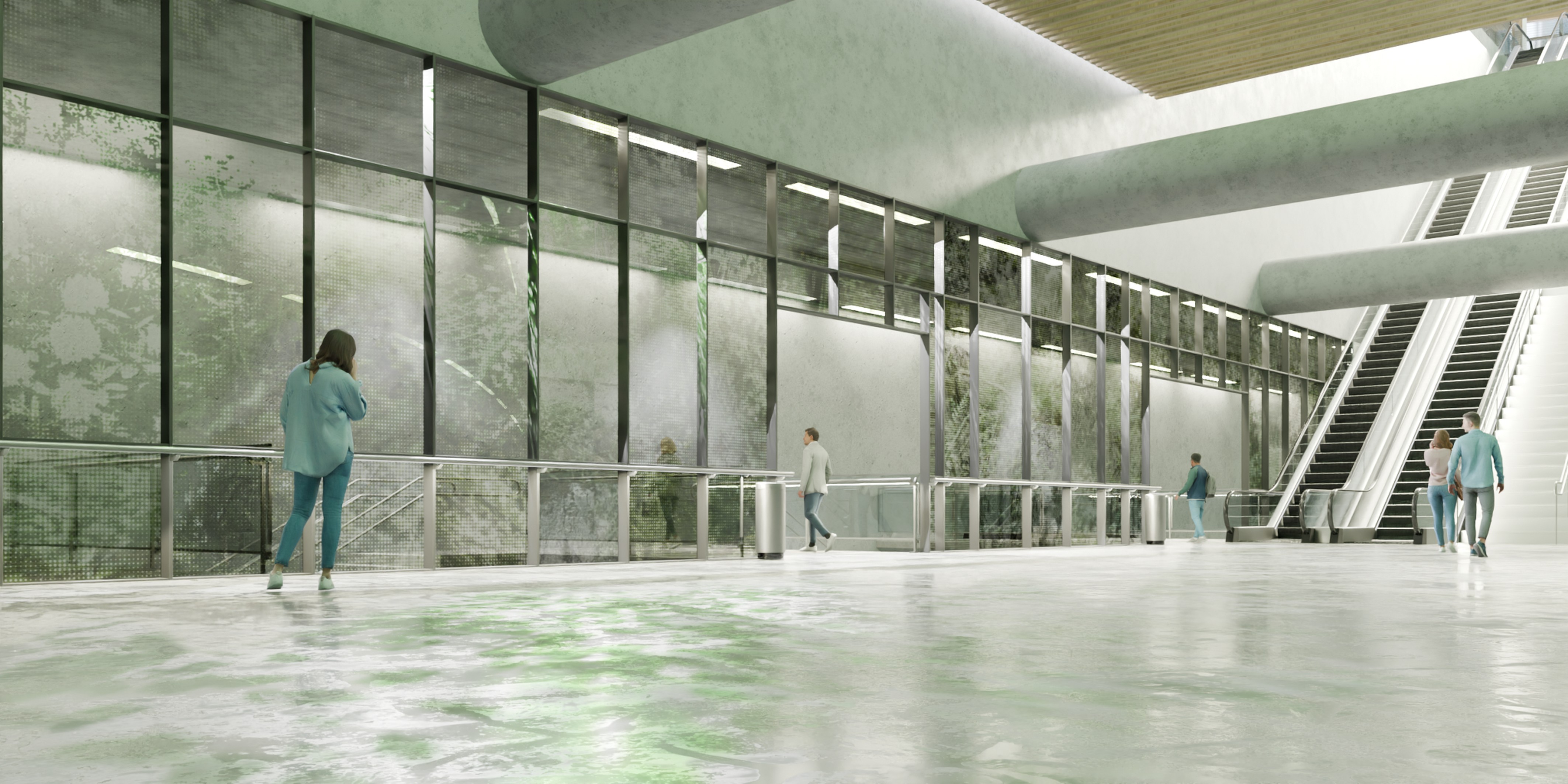 Perspective projet tandem - Gare Les Grésillons