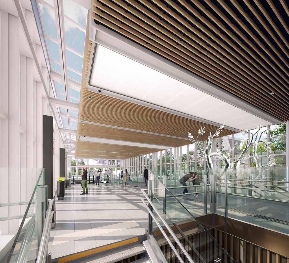 Perspective projet tandem Victoire Bourgois Gare Nanterre La Boule