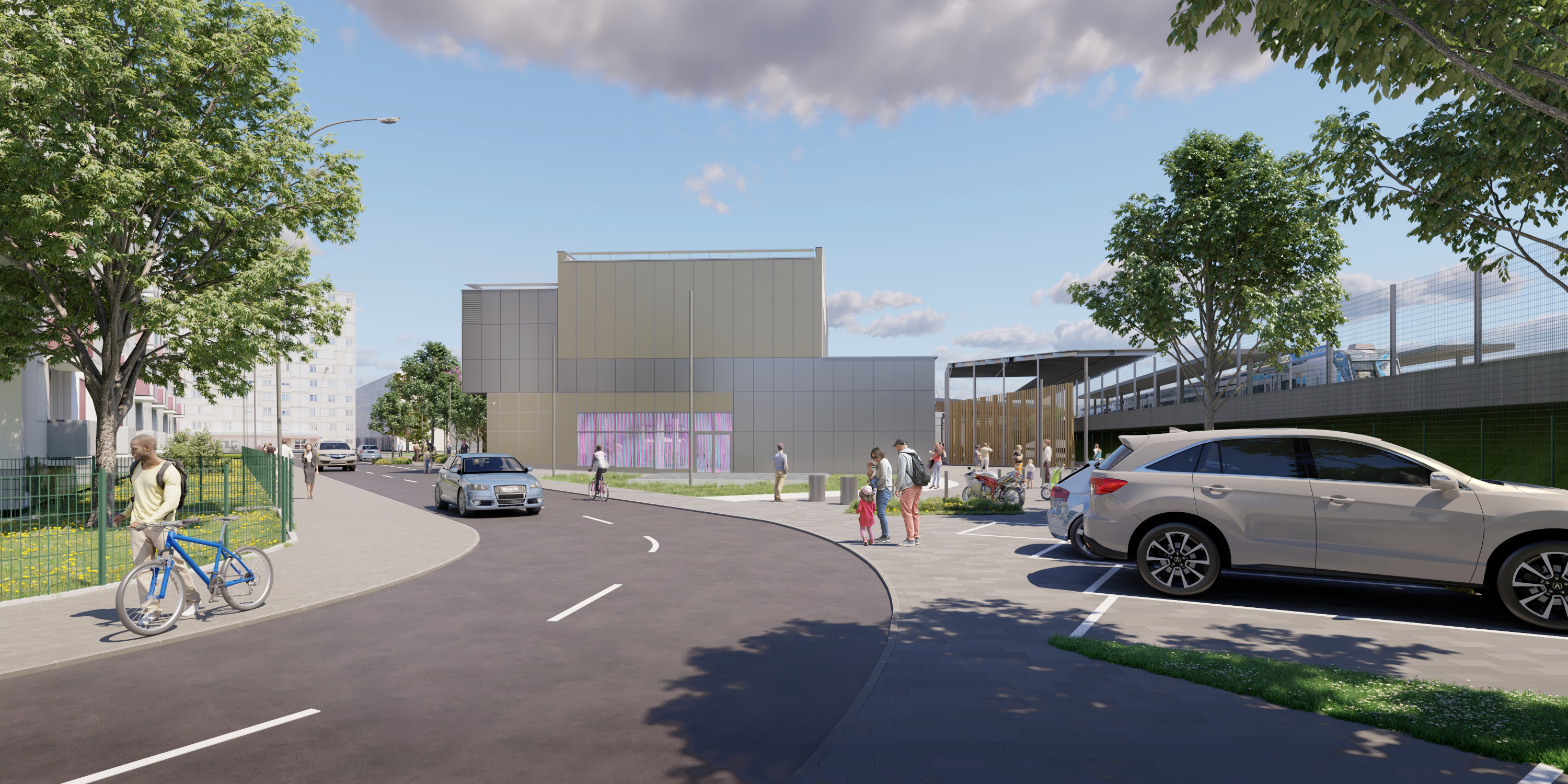 Perspective projet tandem Rosny Bois-Perrier