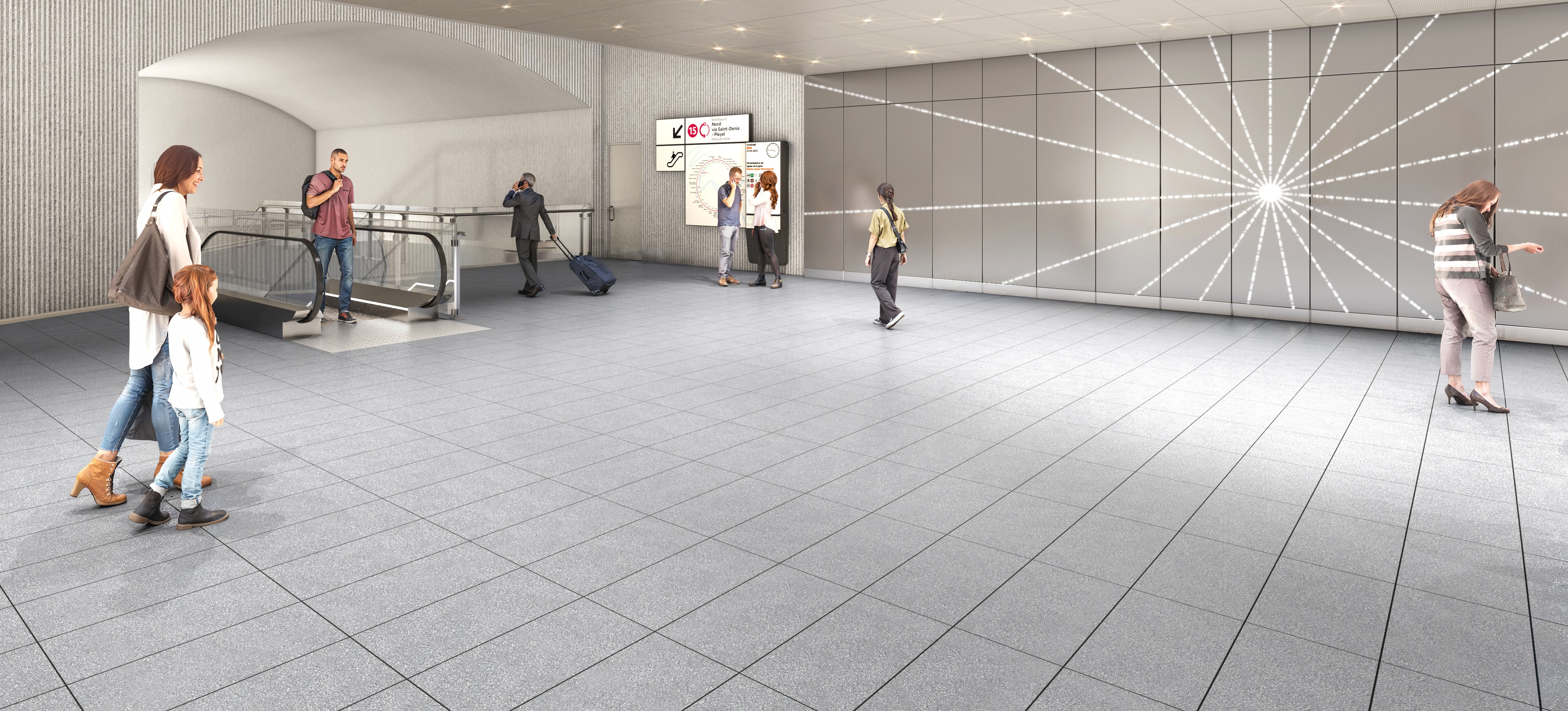 Perspective du projet tandem de la gare de Saint-Cloud