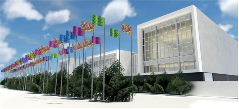 Perspective du centre d'exploitation de Champigny