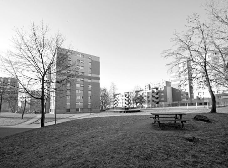 Le théâtre Kygel dans son environnement urbain