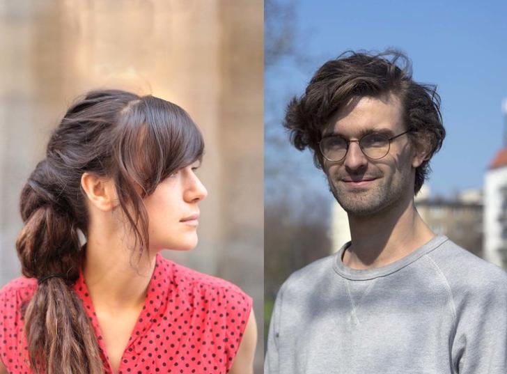 Portrait de Sarah Bastide et portrait de Pierre Depaz