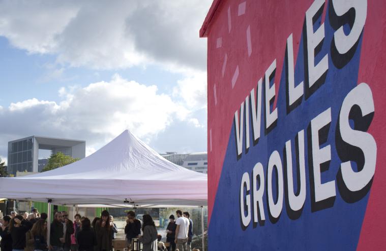 Vue du jardin urbain Vive les Groues