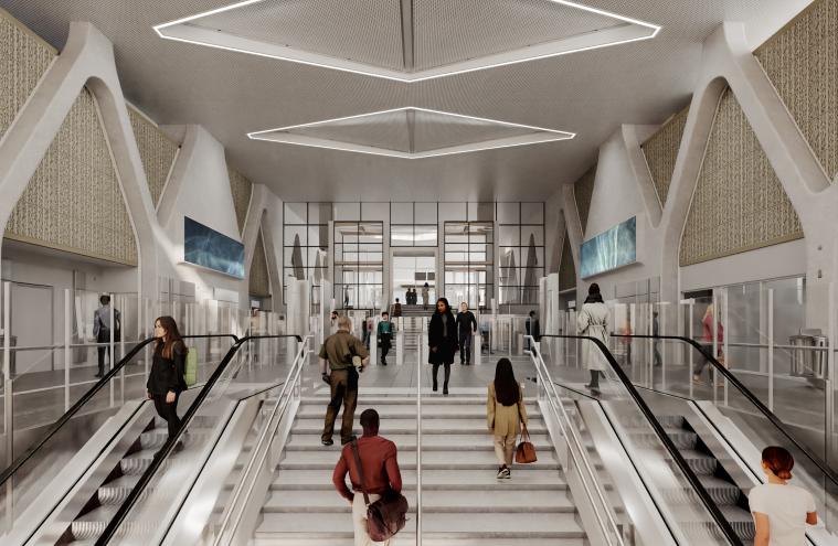 Perspective tandem de la Gare Les Ardoines