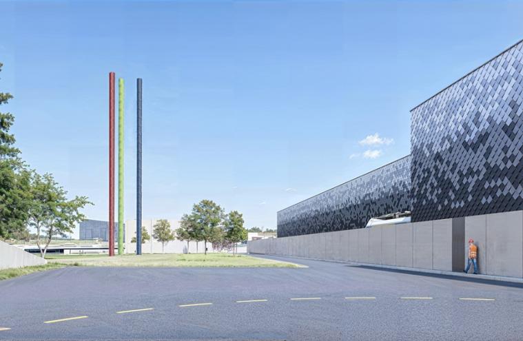 Perspective projet tandem centre d'exploitation Rosny