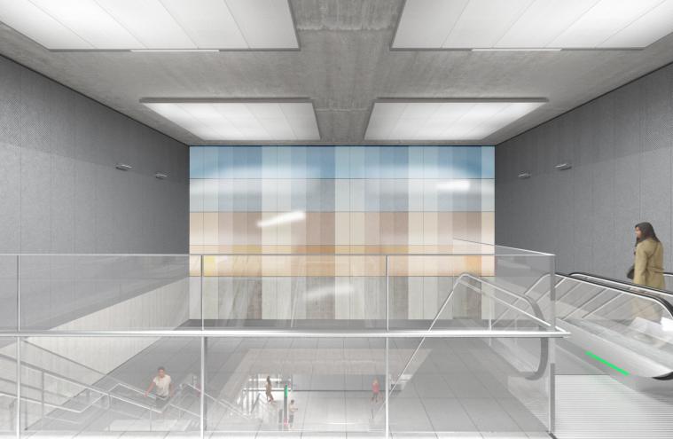 Perspective projet tandem gare Nogent - Le Perreux