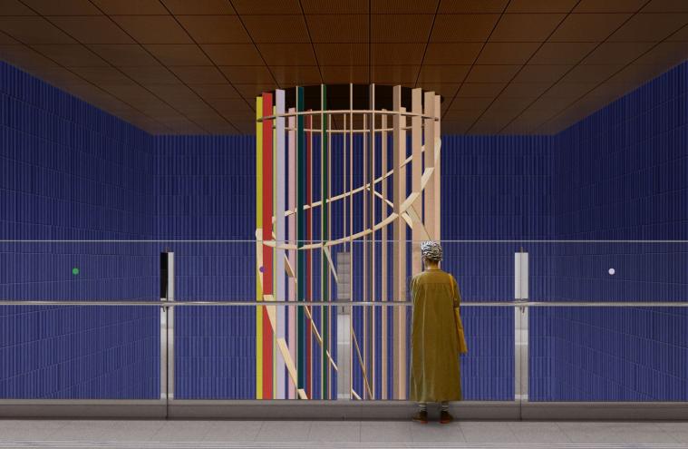 Œuvre tandem Seulgi Lee - Gare Les Agnettes