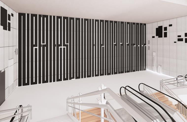 Perspective oeuvre tandem - Gare La Défense