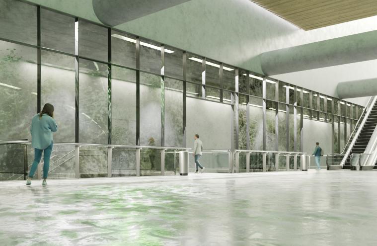 Perspective projet tandem - Gare Les Grésillons