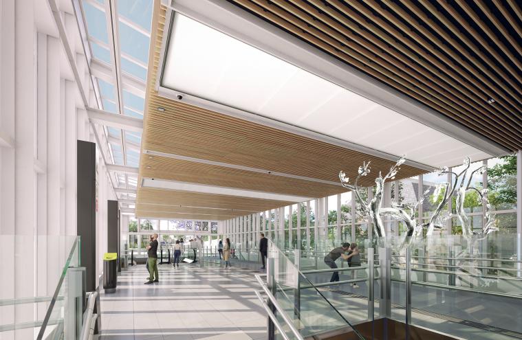 Perspective projet tandem Victoire Bourgois Gare Nanterre La Boule