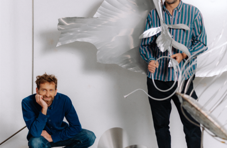 Portrait de Petrit Halilaj & alvaro Urbano