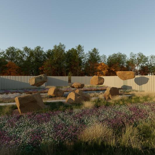 Centre d'exploitation Palaiseau - Oeuvre Tandem par Fatiha Zemmouri