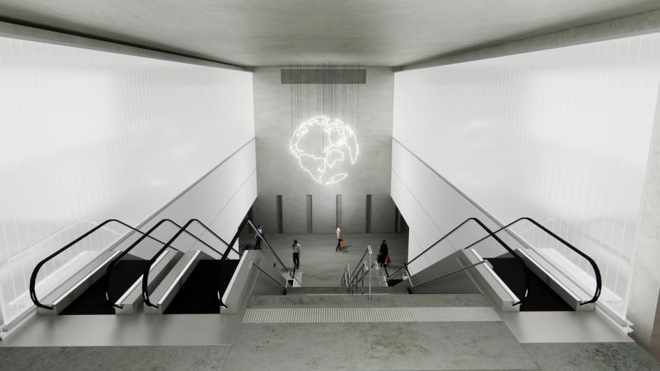 Mona Hatoum proposal for Gare Le Bourget – Aéroport