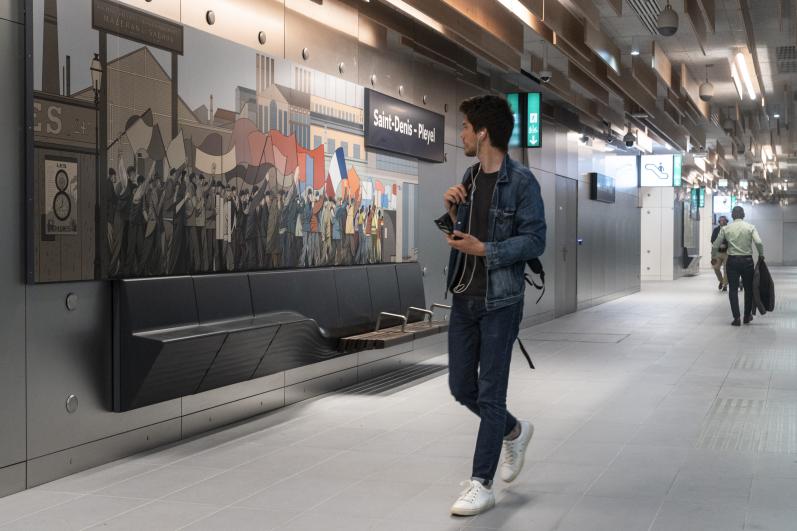 Générations, Illustration de  Sergio Garcia Sanchez - Gare Saint-Denis - Pleyel