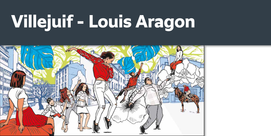Illustration de Stéphane Trapier - Villejuif Louis Aragon