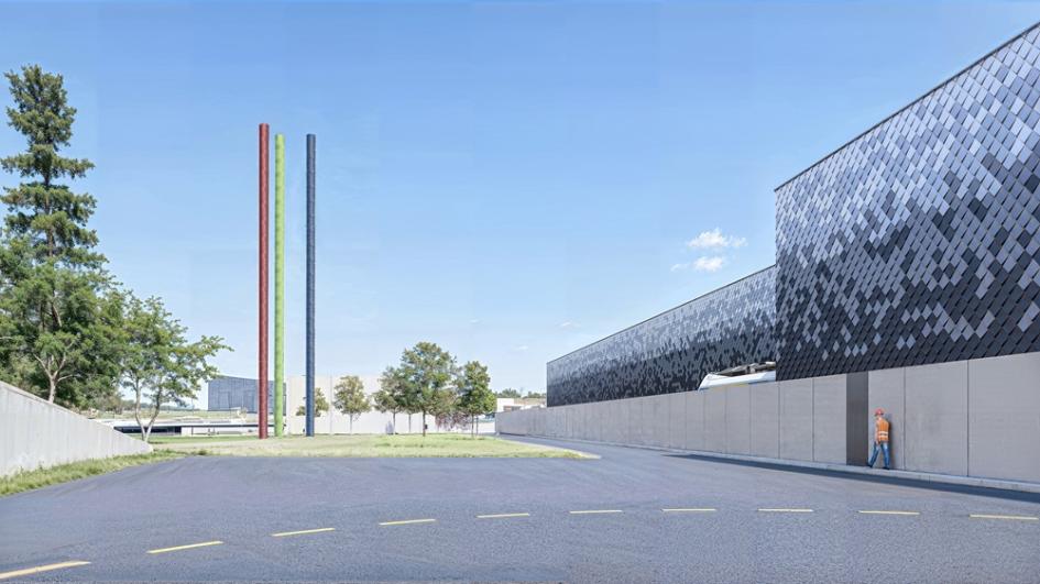 Perspective projet tandem centre d'exploitation Rosny