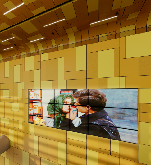 Perspective de l'œuvre de la gare Villers - Champigny - Bry