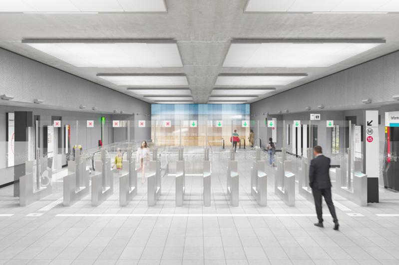 Perspective projet tandem gare Nogent - Le Perreux