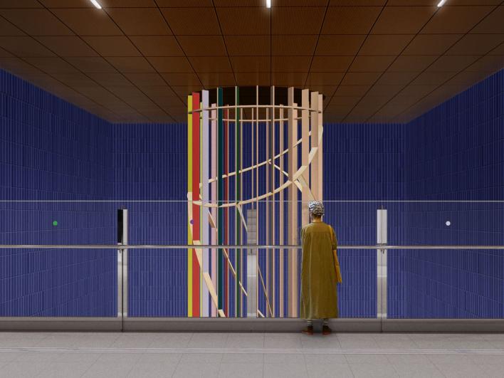 Œuvre tandem Seulgi Lee - Gare Les Agnettes