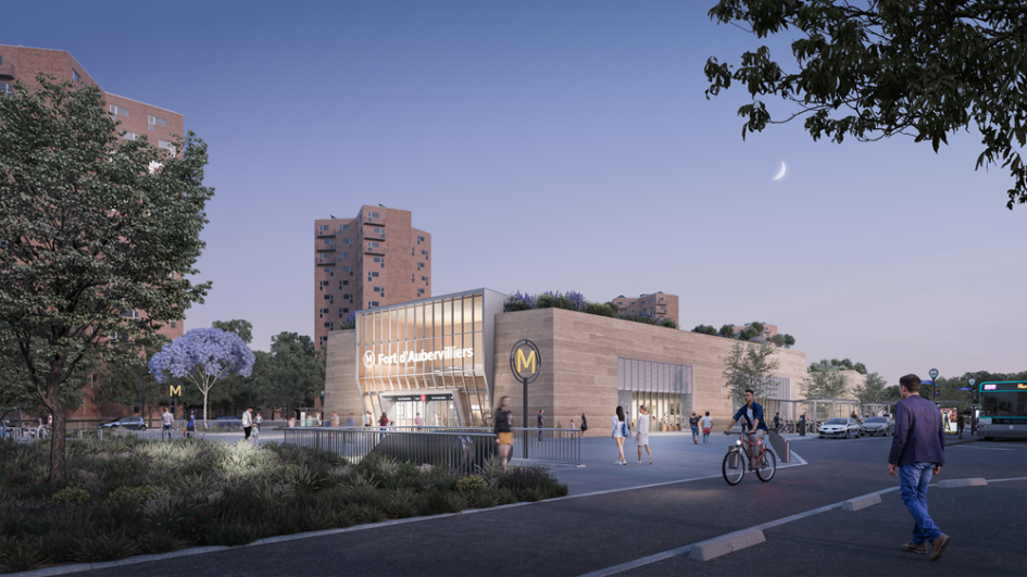 Perspective Gare Fort d'Aubervilliers