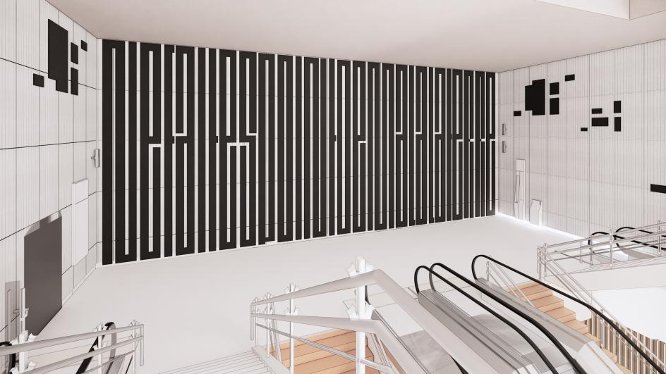 Perspective oeuvre tandem - Gare La Défense