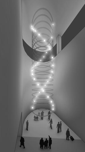 Perspective œuvre tandem - Gare Issy