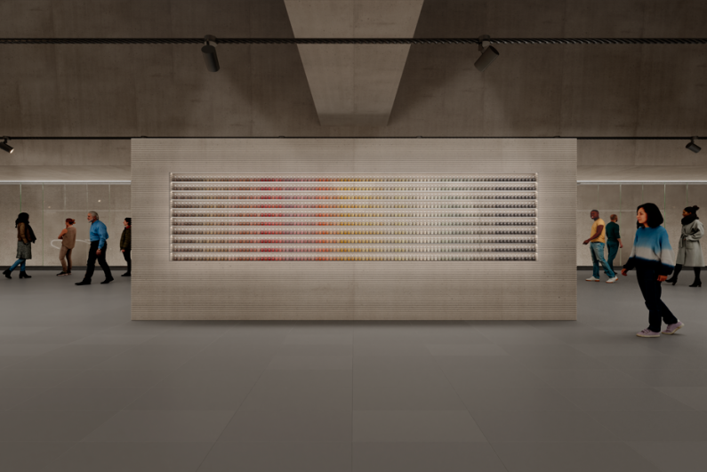 Perspective œuvre tandem Gare Bagneux - Lucie Aubrac