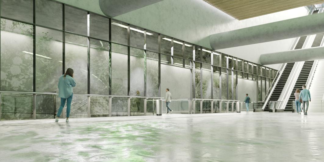 Perspective projet tandem - Gare Les Grésillons