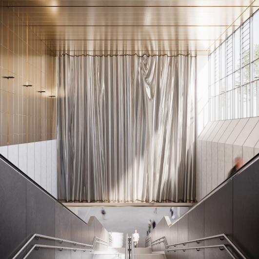 Perspective projet tandem Gare Nanterre La Folie