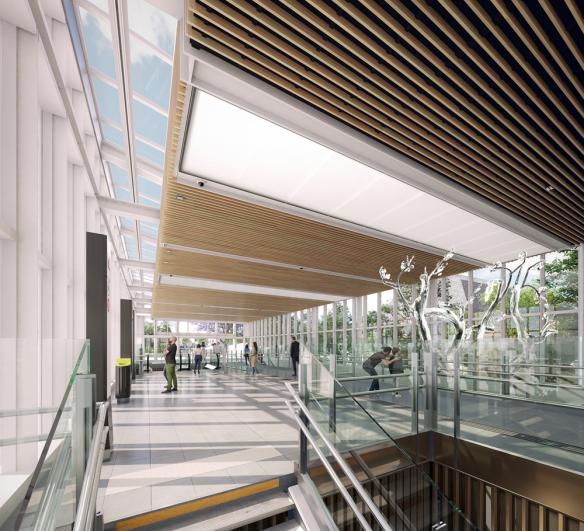 Perspective projet tandem Victoire Bourgois Gare Nanterre La Boule