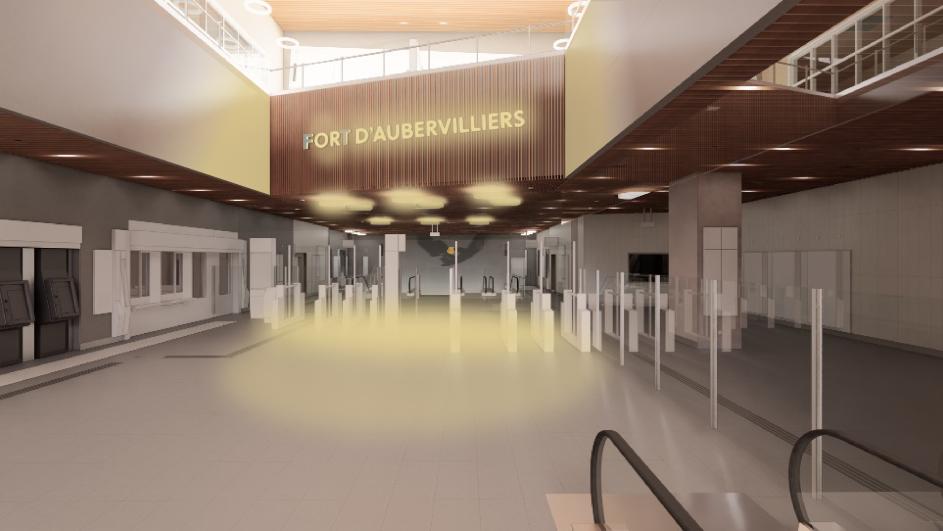 Perspective projet tandem Fort d'Aubervilliers
