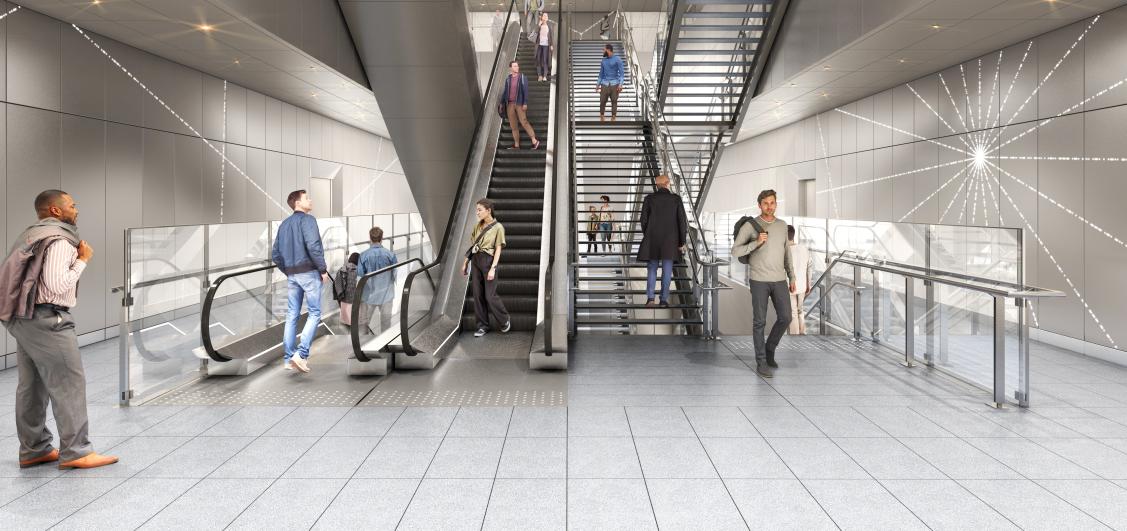 Perspective du projet tandem de la gare de Saint-Cloud